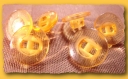 Lot 10 boutons jaune transparent * 14 mm à queue 1,4 cm yellow button mercerie 