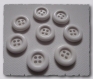 Lot 8 boutons blanc * 15 mm 4 trous 1,5 cm button white mercerie 