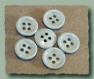 Lot 8 boutons gris bleu clair * 15 mm 4 trous 1,5 cm button blue grey mercerie 