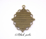 Support cabochon pendentif ovale 40x30mm x1- 154 