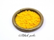 Perle de rocaille ronde 2,5mm, jaune orangé, 4g - prr3 