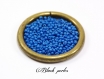 Perle de rocaille ronde 2,6mm, bleue moyen, 4g- prr9 