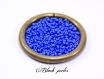 Perle de rocaille ronde 2,6mm, bleue, 4g - prr10 