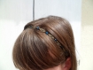 Headband / serre-tête cristal bleu nuit 