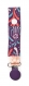 Attache tétine 11 centimètre, fond violets, motifs arabesques, 70s 