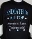 Tee-shirt imprimé "animateur au top" 