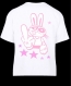Un peu d'humour ce tee-shirt mixte imprimé "lapin" impression au dos 
