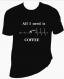Tee-shirt homme imprimé "all i need is coffee" 