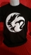 Tee-shirt homme manches courtes, noir, 100 % coton, imprimé "yin yang lion" 