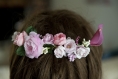 Pince à cheveux florale couronne de fleurs