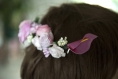 Pince à cheveux florale couronne de fleurs