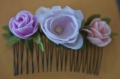 Peigne fleuri pour chevelure coquette