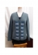 Kit tricot machine - cardigan col v bande jacquard verticale - taille l