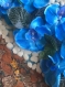 Tableau végétal et floral permanent : hiver bleuté