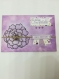 Carte d'anniversaire fleuris violette