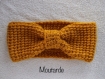 Headband bandeau en laine en crochet