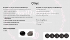 Bracelet en perles naturelles 6 mm : onyx