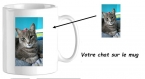 Mug en céramique personnalisable avec la photo de votre chat