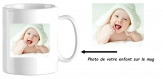 Mug en céramique personnalisable avec la photo de votre bébé/enfant, idée cadeau