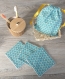 Lingettes démaquillantes lavables en coton / carrés coton lavables et réutilisables