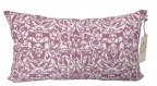 Housse de coussin etnik en lin / vieux rose - 30 x 50 -coussin décoratif pour cadeau-couverture d’oreiller-handmade linen cushion cover