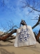 Cabas ottoman cobalt - sac cabas femme - cabas cadeaux - sac en toile imprimé -handmade bag - sac en toile de coton