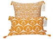 New housse de coussin etnik blanc / tagette - 50 x 50 -coussin décoratif pour cadeau- couverture d’oreiller-handmade cushion cover-fait main