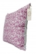 Housse de coussin etnik en lin / vieux rose - 50 x 50 - coussin décoratif pour cadeau-couverture d’oreiller-handmade linen cushion cover
