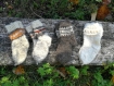 Chaussettes tricotées à la main 100% laine naturelle enfant 0 à 6 mois