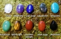Cabochons de pierres naturelle 25x18mm, 10 choix de pierres, pour confection de bijoux