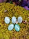 Cabochons de pierres naturelle 25x18mm, 10 choix de pierres, pour confection de bijoux