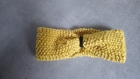 Bandeau croisé nœud tricoté - cadeau femme mère anniversaire noel -