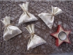 Lot de 2 ou 4 pochons, sachets à cadeaux réutilisable noël - baluchon hotte emballage cadeau tendance - remplace le papier cadeau