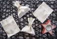 Lot de 2 ou 4 pochons, sachets à cadeaux réutilisable noël - baluchon hotte emballage cadeau tendance - remplace le papier cadeau