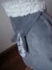 Poncho, cape, manteau bébé enfant en doudou doublé, avec capuche oreilles lapin- cadeau naissance anniversaire noel pré natal