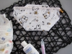 Kit de couture sac - pochon prêt à coudre diy pour coton lavable, tétine, toilettes...-cadeau noel anniversaire naissance bebe enfant