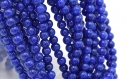Perles de gemmes jade  bleu royal 6mm lot de 10/20/40/brin 16