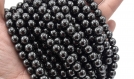 Perles hématites  8mm - 6mm - 4mm   rondes grade a noir non magnétique lot de 20/40/60 unités