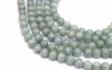 Perles  jade ronde bleu gris teint 6mm  - lot de 20/40 réf:a2800000