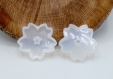 X1 moule fleur  en silicone transparent blanc  moule résine, polymer, bougie, savon..