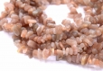 Perles de sunstone naturelle chips - lot de 50/100 unités