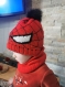 Bonnet/snood spiderman tricot enfant 
