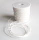 Cordon coton ciré blanc 1 mm - 5 mètres