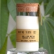 Bougie parfumée fleur de coton - personnalisable pour mariage baptême anniversaire cadeau - la bougie qui prend soin de la nature et de vous