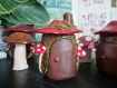 Maison champignon porte-encens decoration fairy cottage