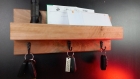 Etagère porte clés - support courriers - fixation invisible
