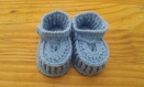 Chaussures garçon crochet (0-3 mois)