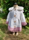 Manteau de cérémonie, manteau à capuche avec oreilles d'ours, taille 1 an, réservé pour alexandra