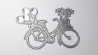 Die de découpe métallique forme vélo ballon coeur vintage retro idéal pour carte album page carte scrap noel anniversaire cadeau