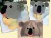 Bonnet tricot koala